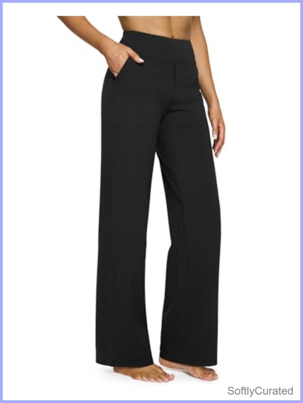Wide Leg Yoga Pants High Waisted with Pockets Moisture-Wicking